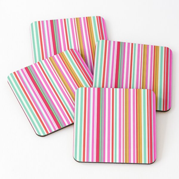 Item preview, Cute vertical stripes (mainly pink and red) designed and sold by fc2c.