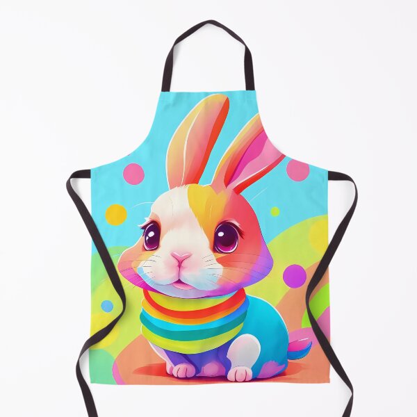 Item preview, colorful Adorable Mini Rex Rabbit designed and sold by purrfect pattern.
