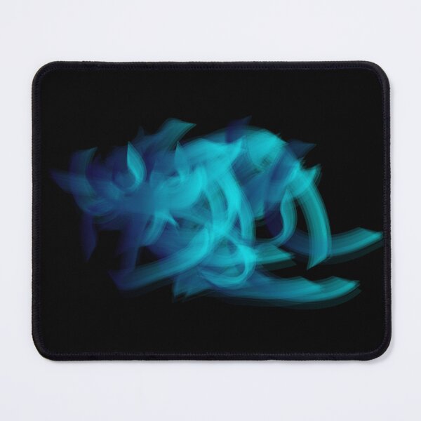 Item preview, Blue Neon Bright Brush Strokes Abstract Art designed and sold by Elviqus Shop.