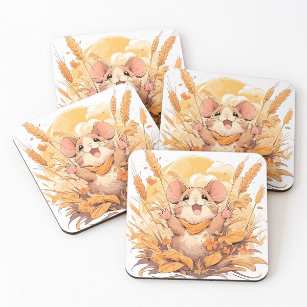 Item preview, Happy Harvest Mouse in Wheat Field designed and sold by InkedBeasts.