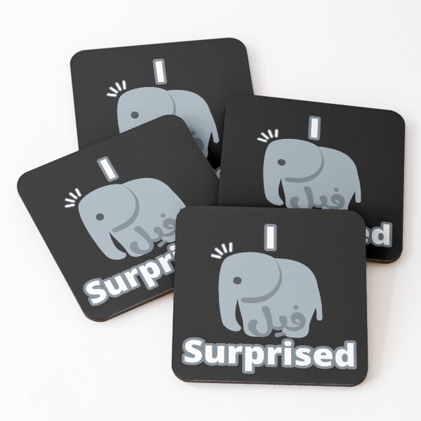 Item preview, I Feel Surprised, I فيل Surprised designed and sold by ArabicMerch.
