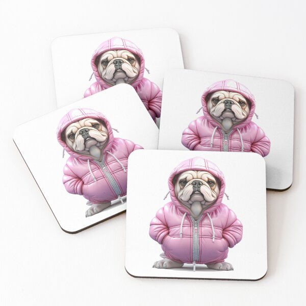 Item preview, Bulldog Inglés Lindo Gangsta Sudadera Con Capucha Rosa designed and sold by jaredmcwhae.