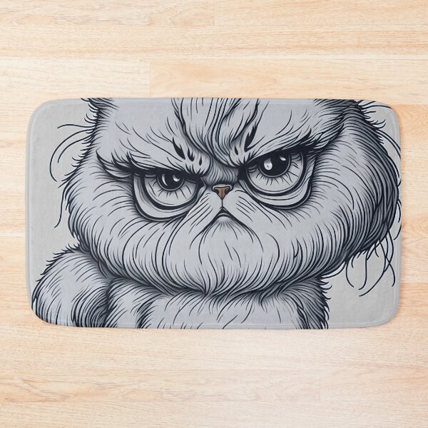 Item preview, Angry Persian designed and sold by purrfect pattern.
