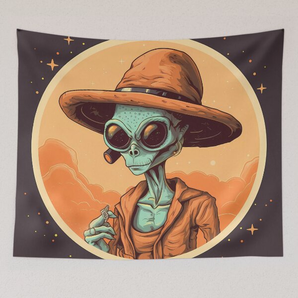 Item preview, “Aliens in the Wild West: Intergalactic Mode” designed and sold by Art-Vortex-fr.