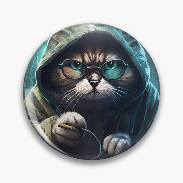 Item preview, “Hacker Meowtrice: The Feline Revolution” designed and sold by Art-Vortex-fr.