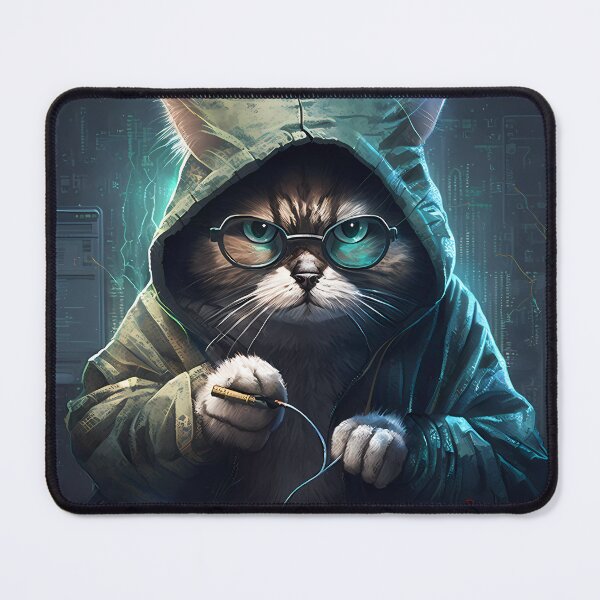 Item preview, “Hacker Meowtrice: The Feline Revolution” designed and sold by Art-Vortex-fr.