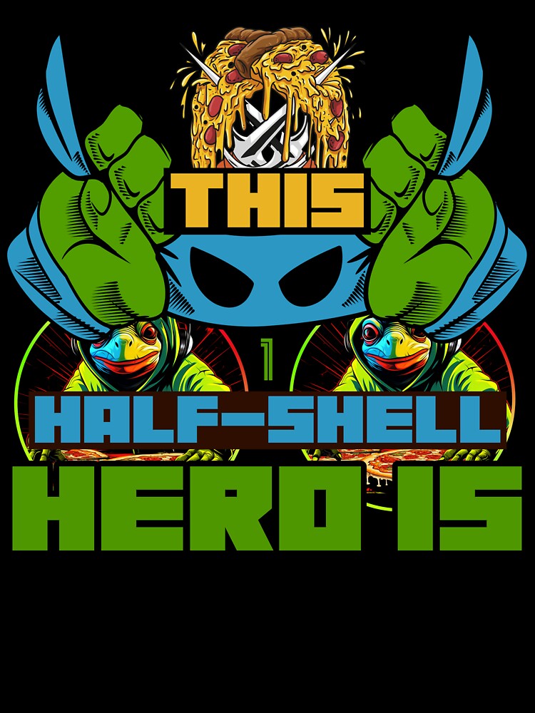 Teenage Mutant Ninja Turtle Shirt Adult Large Blue Heroes Half