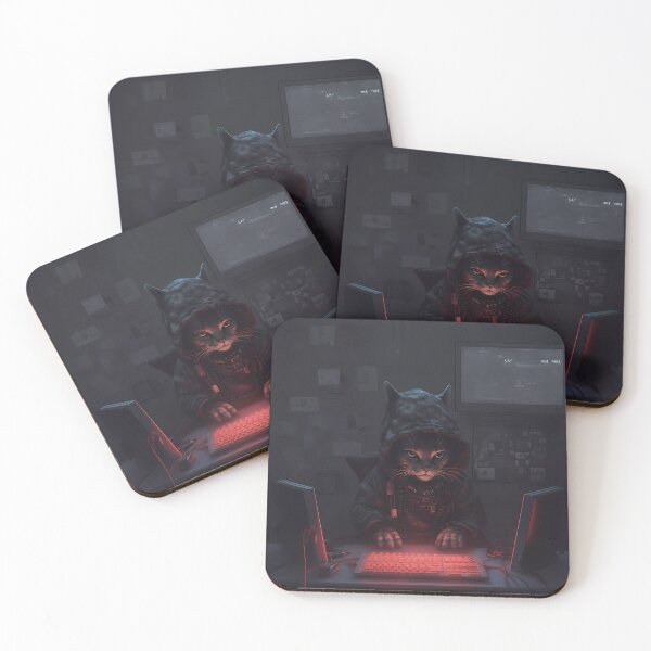 Item preview, “Hacker Meowtrice: The Feline Revolution” designed and sold by Art-Vortex-fr.