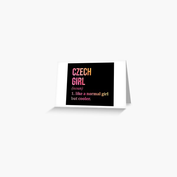 Item preview, Czech Girl Definition Czech Republic in Watercolor designed and sold by XCIV.