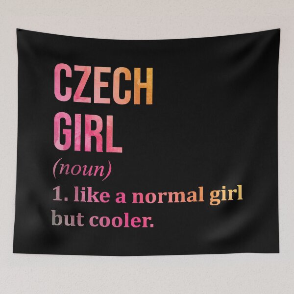 Item preview, Czech Girl Definition Czech Republic in Watercolor designed and sold by XCIV.