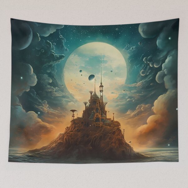Item preview, A Dreamlike Surreal Cosmic Scene designed and sold by alacaz.