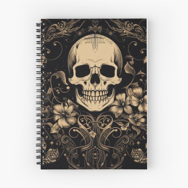 Item preview, Vintage - Floral Death in Beige and Black designed and sold by DigitlEmporium.
