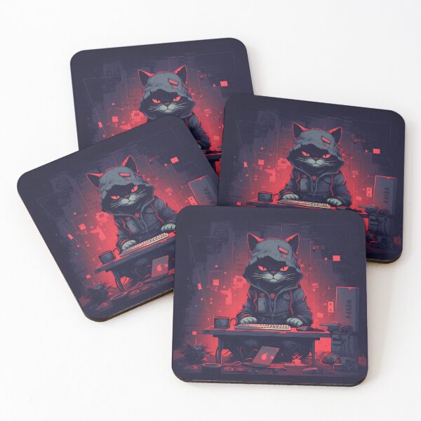 Item preview, “Hacker Meowtrice: The Feline Revolution” designed and sold by Art-Vortex-fr.