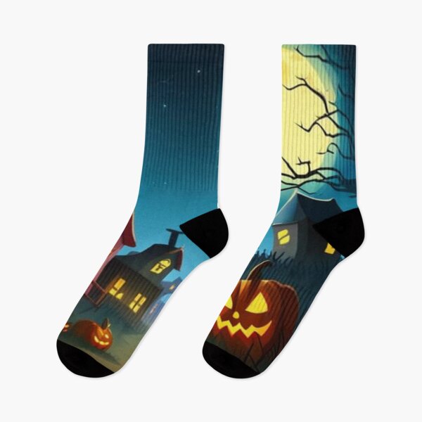 Item preview, Halloween pumpkins with full moon designed and sold by JackFreestone.