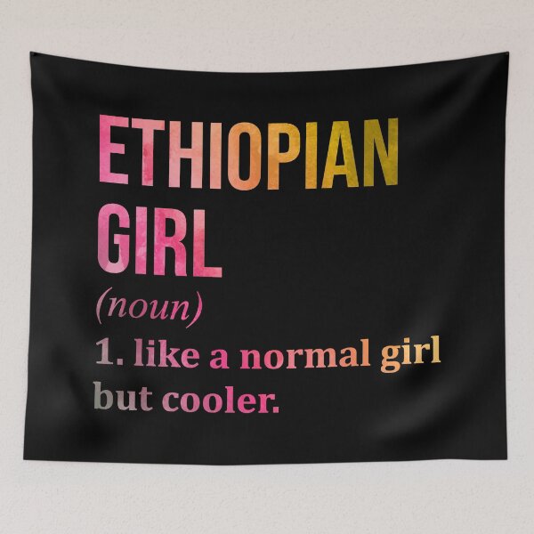 Item preview, Ethiopian Girl Definition Ethiopia in Watercolor designed and sold by XCIV.