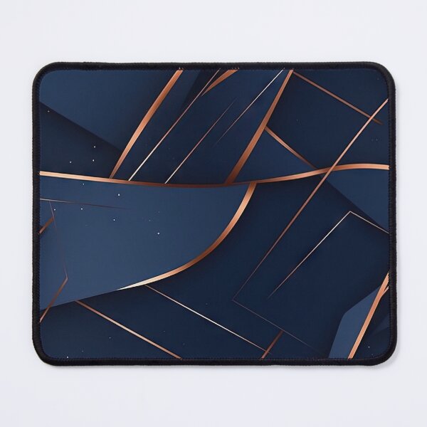 Item preview, Navy Blue and Gold Lining Pattern designed and sold by artify-visions.
