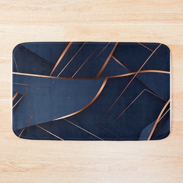 Item preview, Navy Blue and Gold Lining Pattern designed and sold by artify-visions.