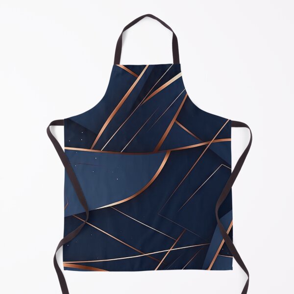 Item preview, Navy Blue and Gold Lining Pattern designed and sold by artify-visions.