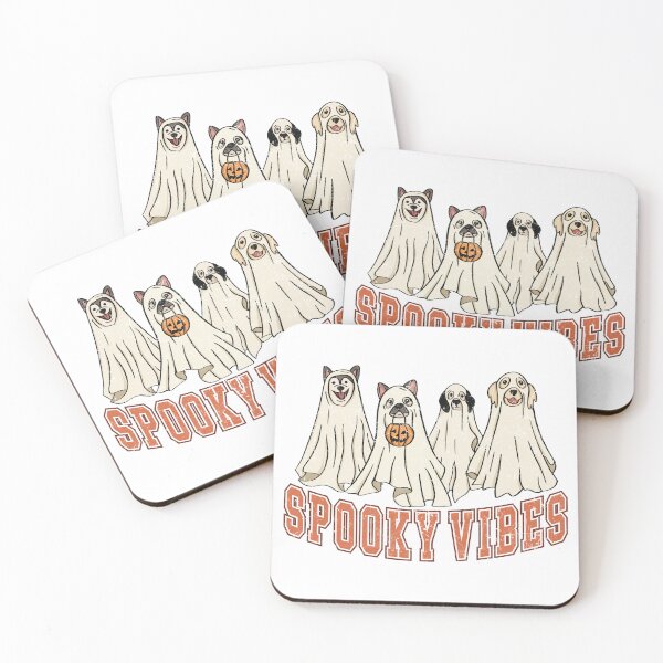 Item preview, Four Ghostly Dogs Unleash Halloween Fun designed and sold by Acim0.