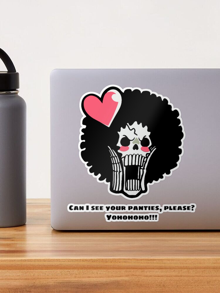 Can i see your panties, please? Sticker for Sale by