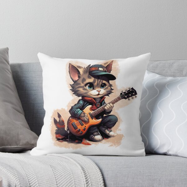 Item preview, Cool cat play the guitar designed and sold by Beauterbean.