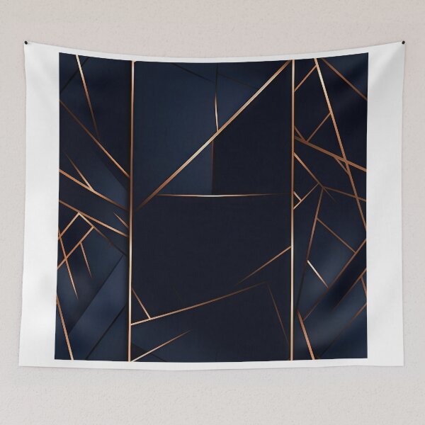 Item preview, Elegant Gold and Navy Blue Pattern designed and sold by artify-visions.