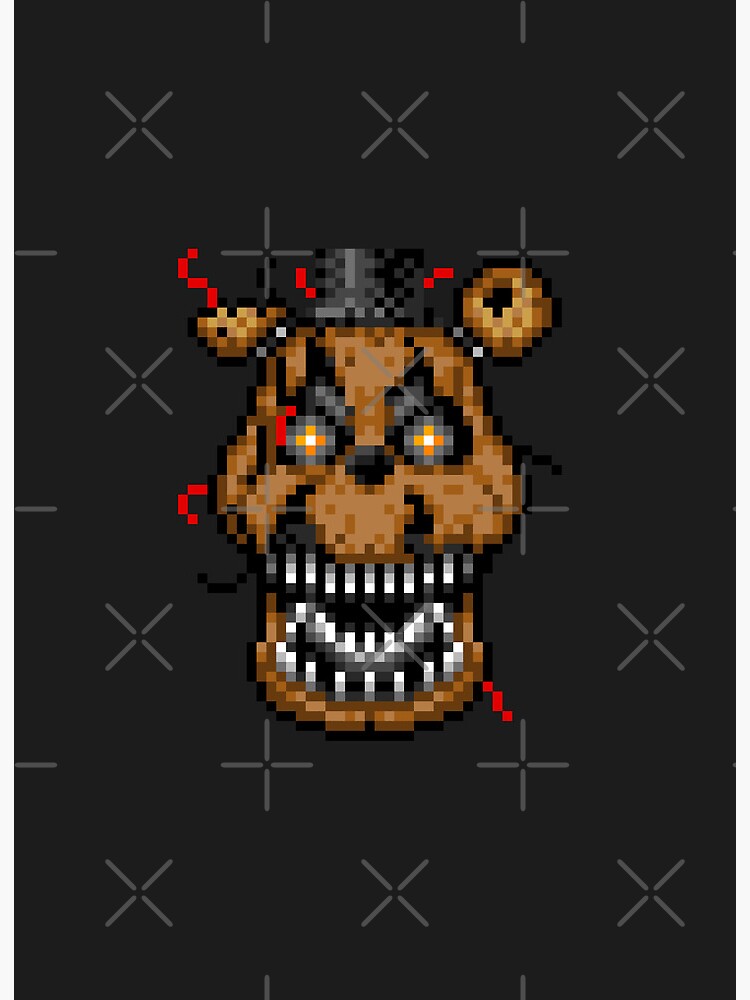 Nightmare Fredbear Returns in pixel form. : r/fivenightsatfreddys