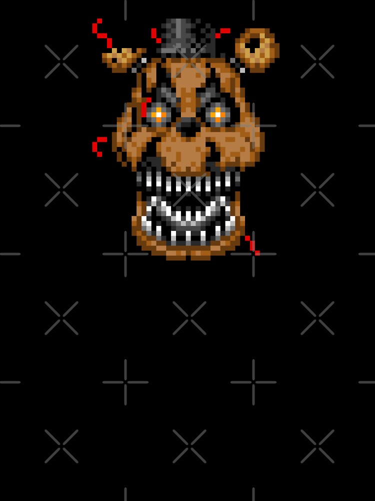 Five Nights at Freddys 4 - Nightmare Freddy - Pixel art Poster