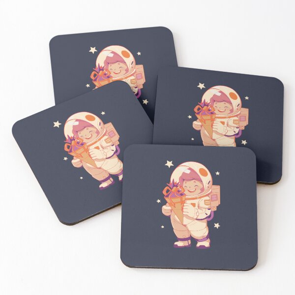 Item preview, Girl astronaut with school bag designed and sold by DerSenat.