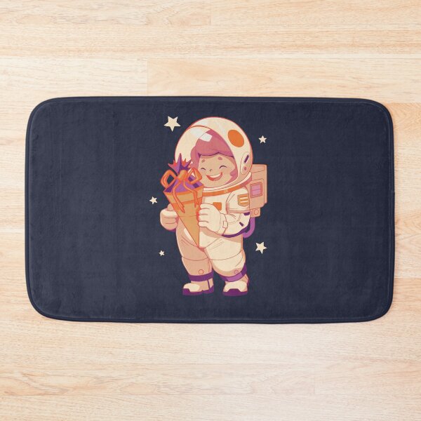 Item preview, Girl astronaut with school bag designed and sold by DerSenat.