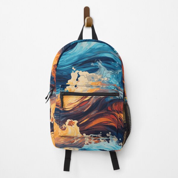 Item preview, Colorful Ocean Waves - Decorative Abstract Art designed and sold by EffatDezign.
