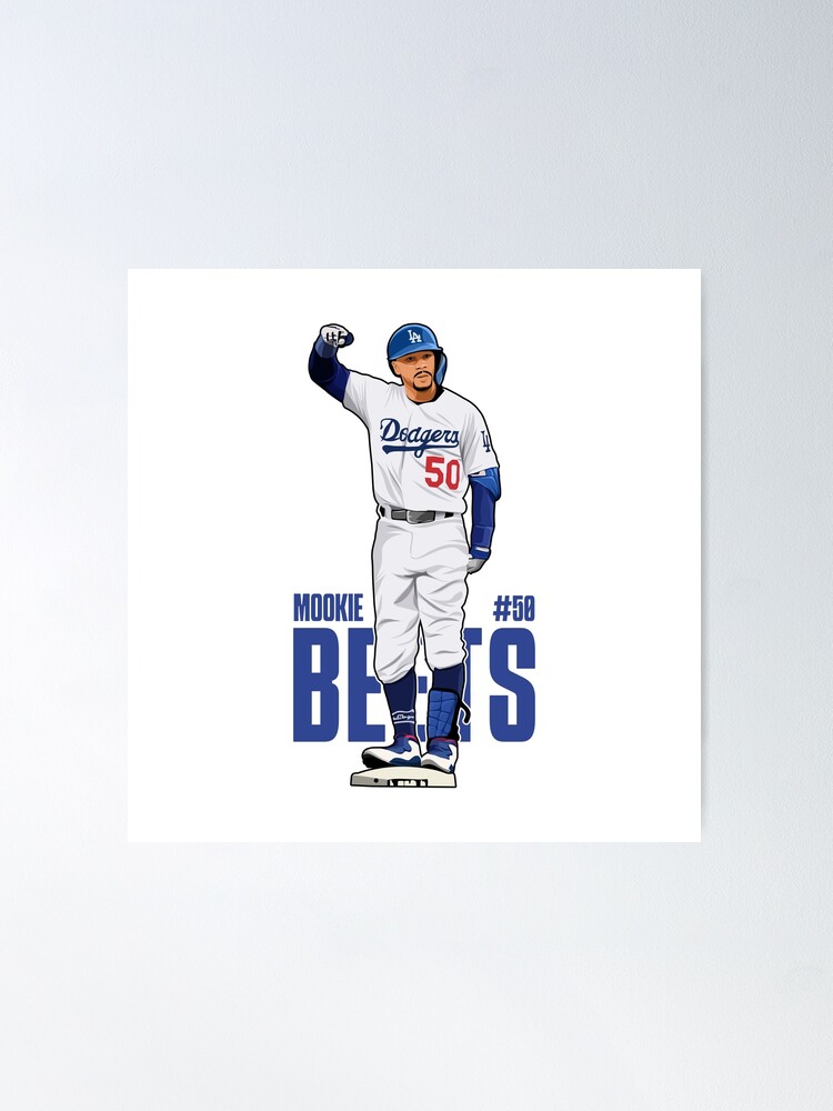Mookie Betts Jersey Art Los Angeles Dodgers - Graphic Tees, Custom T-shirt  Shop
