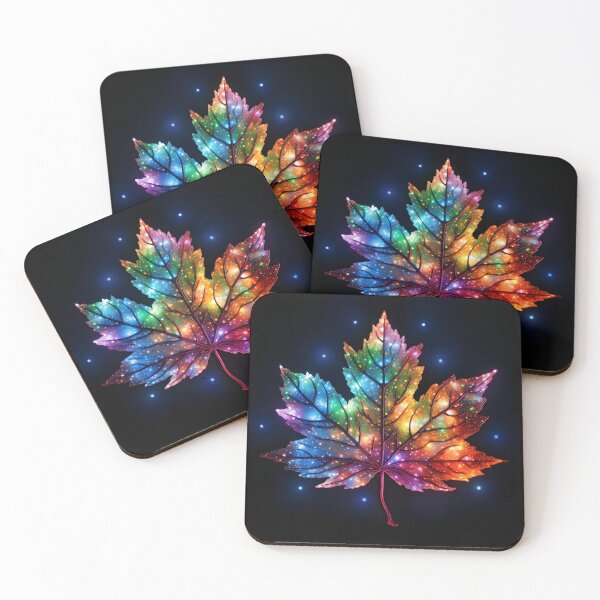 Item preview, Fall Autumn Northern Light Aurora Borealis Maple Leaf Tree designed and sold by NLTees.