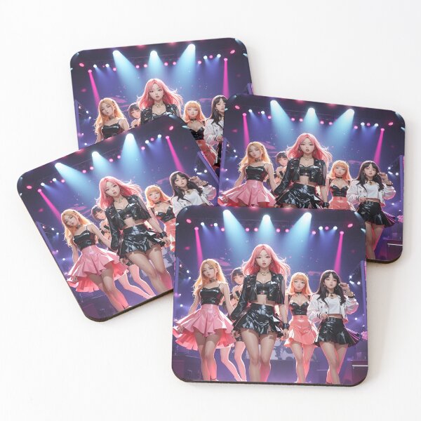 Item preview, K-Pop All Girl Band - On Stage - Anime Style designed and sold by Seneku-Design.