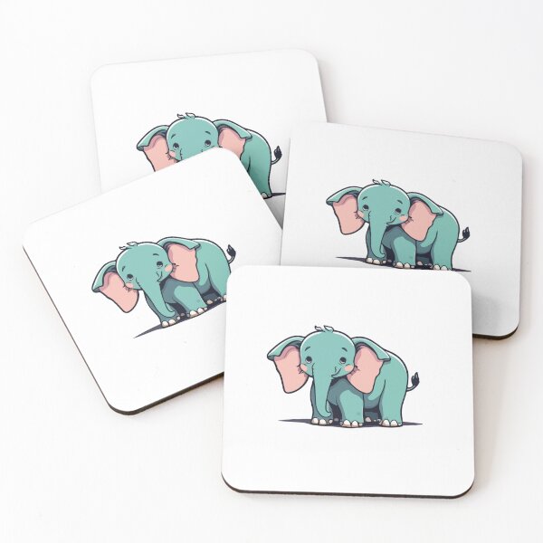 Item preview, cute kawaii elephant designed and sold by Krishangdavda.