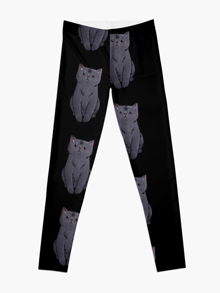 Thumbnail 3 of 5, Leggings, Third Eye - British Kitten - Halloween design designed and sold by FelineEmporium.