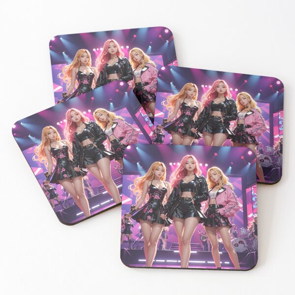 Item preview, K-Pop All Girl Band - On Stage - Anime Style designed and sold by Seneku-Design.