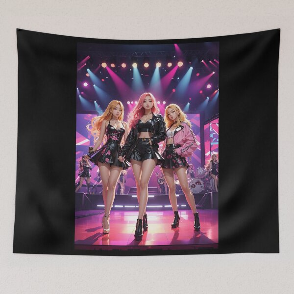 Item preview, K-Pop All Girl Band - On Stage - Anime Style designed and sold by Seneku-Design.