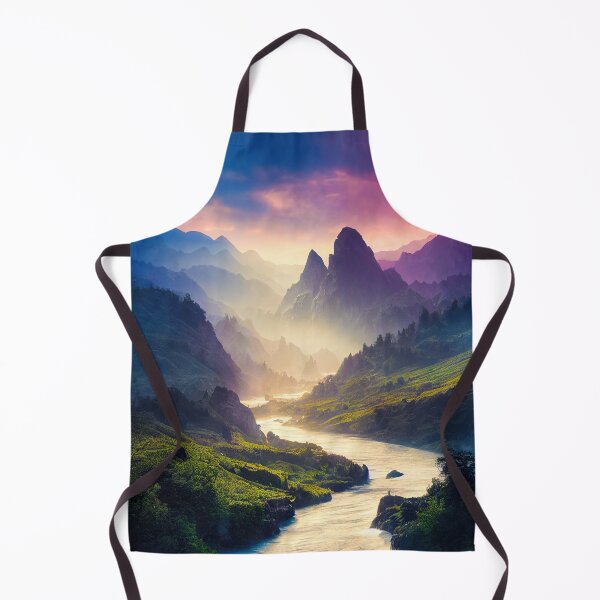 Item preview, Fantasy Landscape 04 River and Magical Mountains designed and sold by mhfoto.