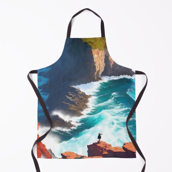 Item preview, Dramatic Coastal Cliif with Waves designed and sold by Arkneer.