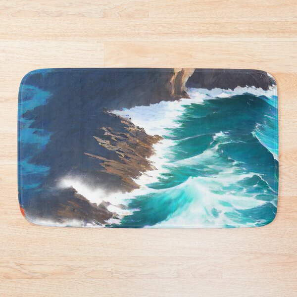 Item preview, Dramatic Coastal Cliif with Waves designed and sold by Arkneer.