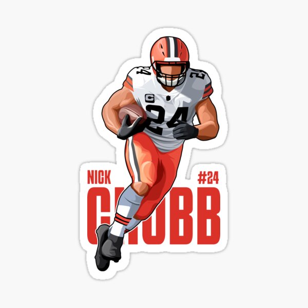 Nick Chubb STICKER - #24 Cleveland Browns Running Back NFL