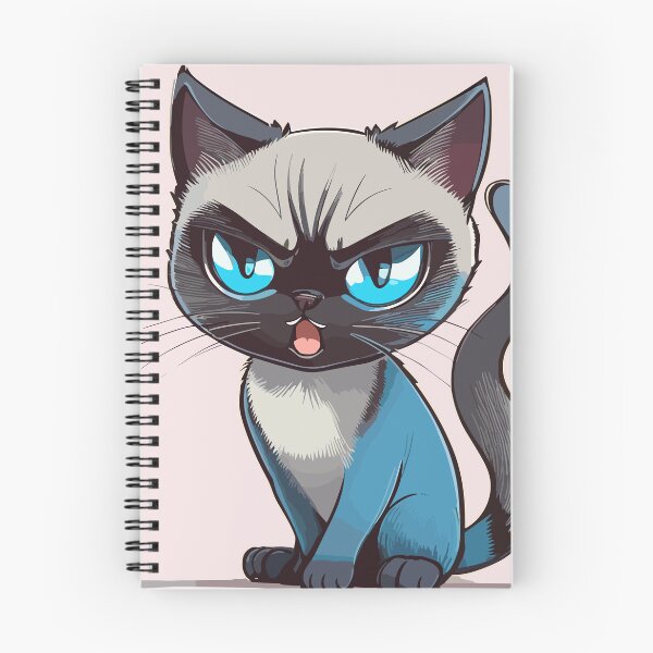 Item preview, Angry little Siamese Cat - vanila pink designed and sold by purrfect pattern.