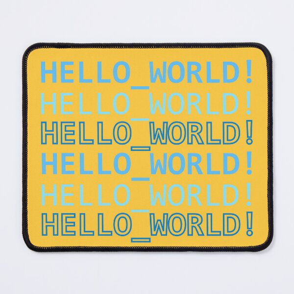 Item preview, HELLO_WORLD! Blue designed and sold by Warrioll.