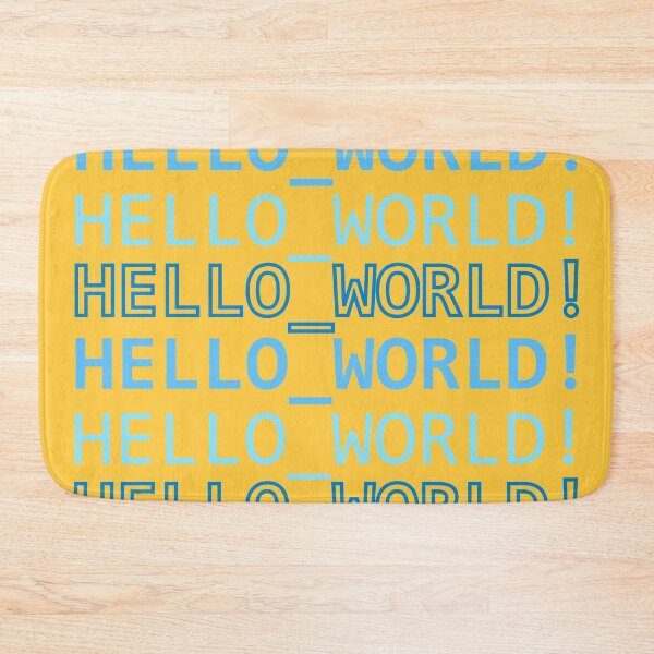Item preview, HELLO_WORLD! Blue designed and sold by Warrioll.
