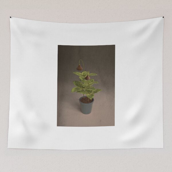 Item preview, Fictional plant design with open chocolate berries on mint designed and sold by trepiu.