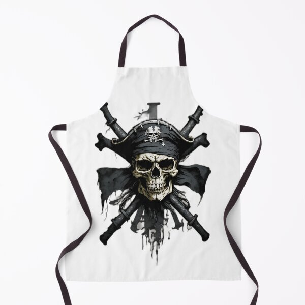 Item preview, Pirate Skull Captaing Flag Design designed and sold by DreamLoreArt.