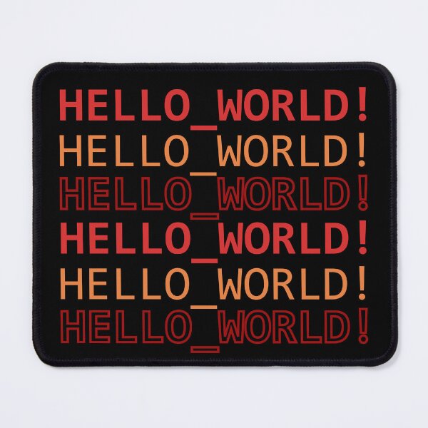 Item preview, HELLO_WORLD! Dark red designed and sold by Warrioll.