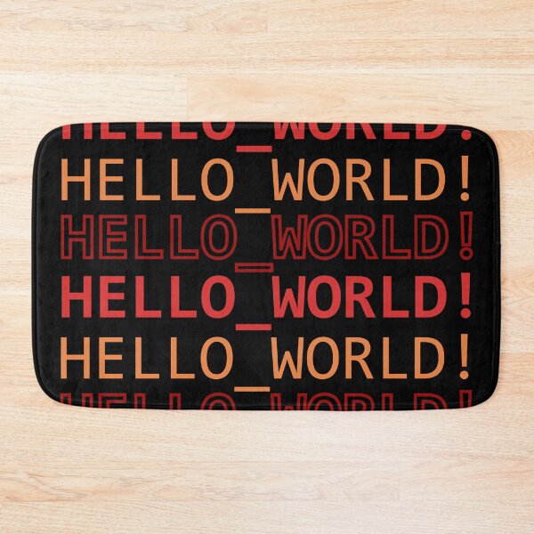 Item preview, HELLO_WORLD! Dark red designed and sold by Warrioll.