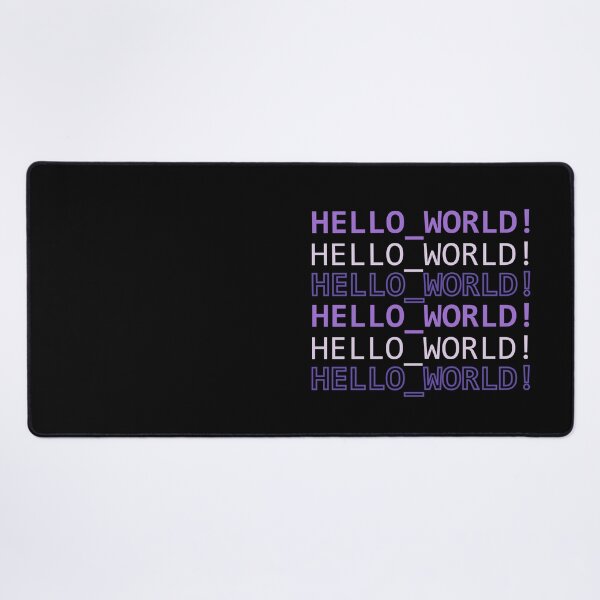 Item preview, HELLO_WORLD! Purple designed and sold by Warrioll.